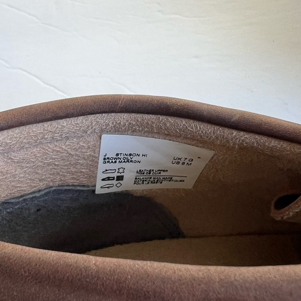 Clarks wallabee J Stinson high brown oily size 8 - Picture 6 of 6